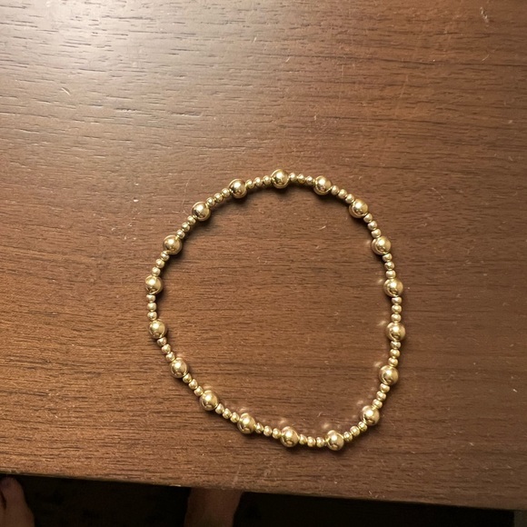 e newton Jewelry - E newton extends 7.25 - 5 mm beaded sincerity pattern bracelet, gently worn.
